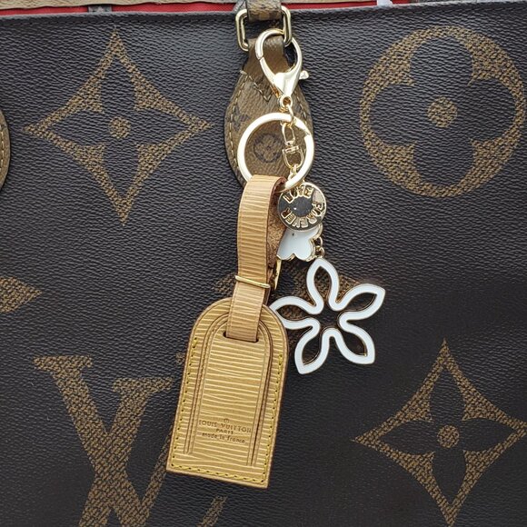 Authentic Louis Vuitton Luggage Nametag with Unbranded Keycharm - Picture 11 of 12